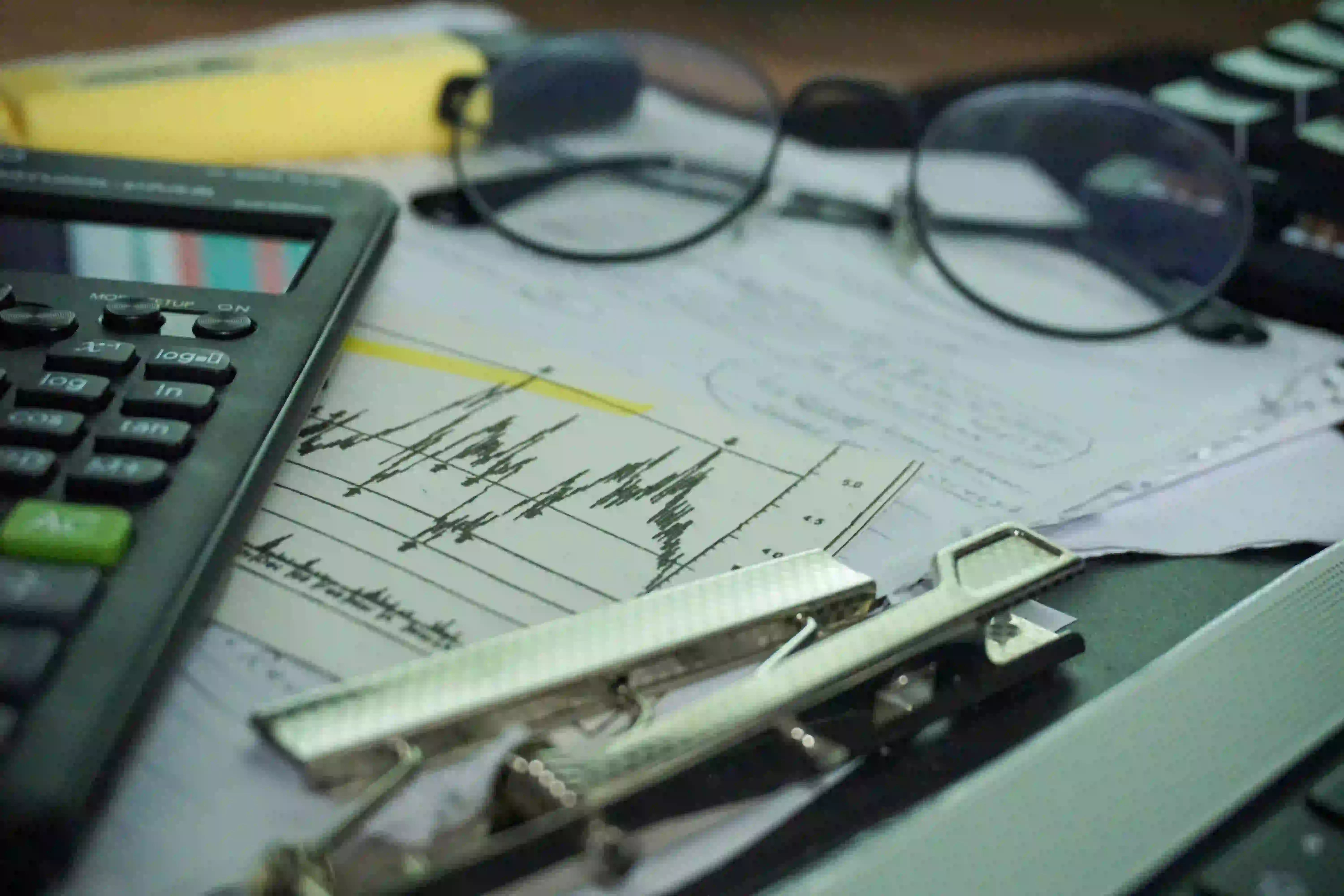 Person reviewing information to improve credit score